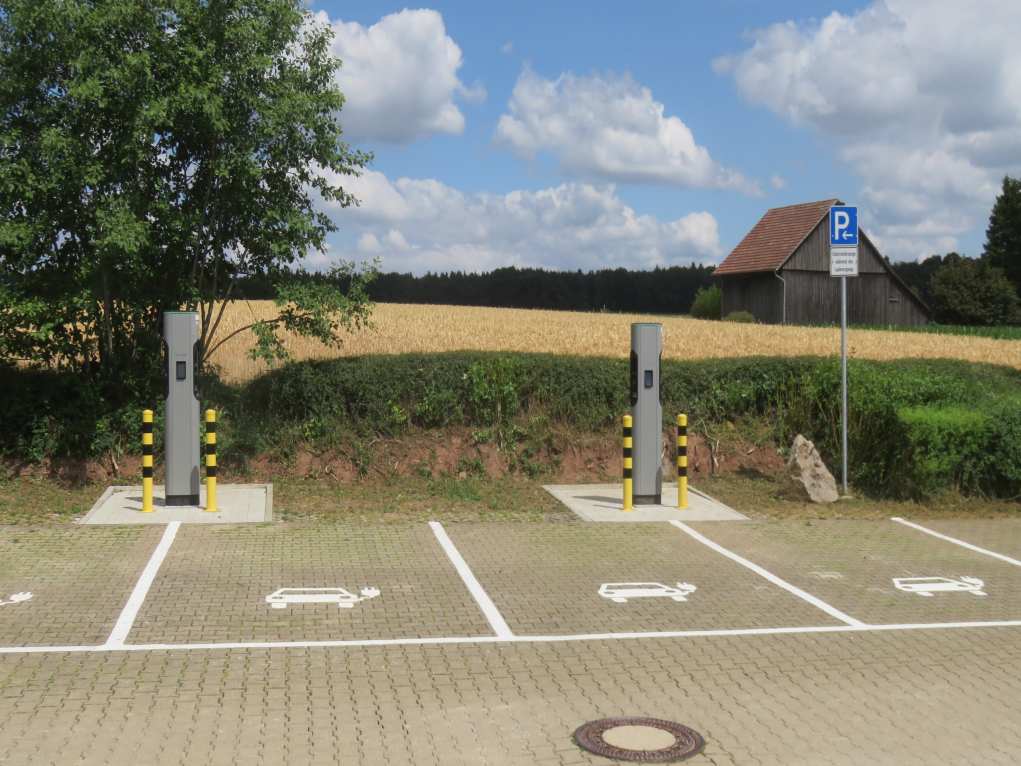 Foto der E-Ladesäulen